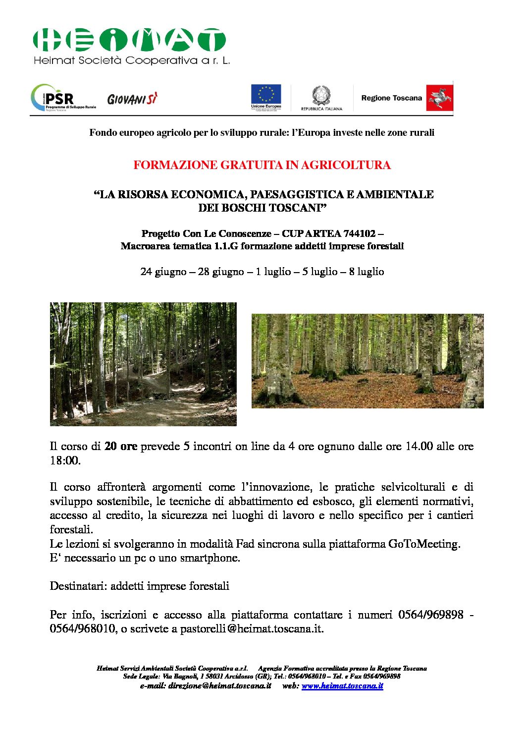 La risorsa economica, paesaggistica e ambientale dei boschi toscani